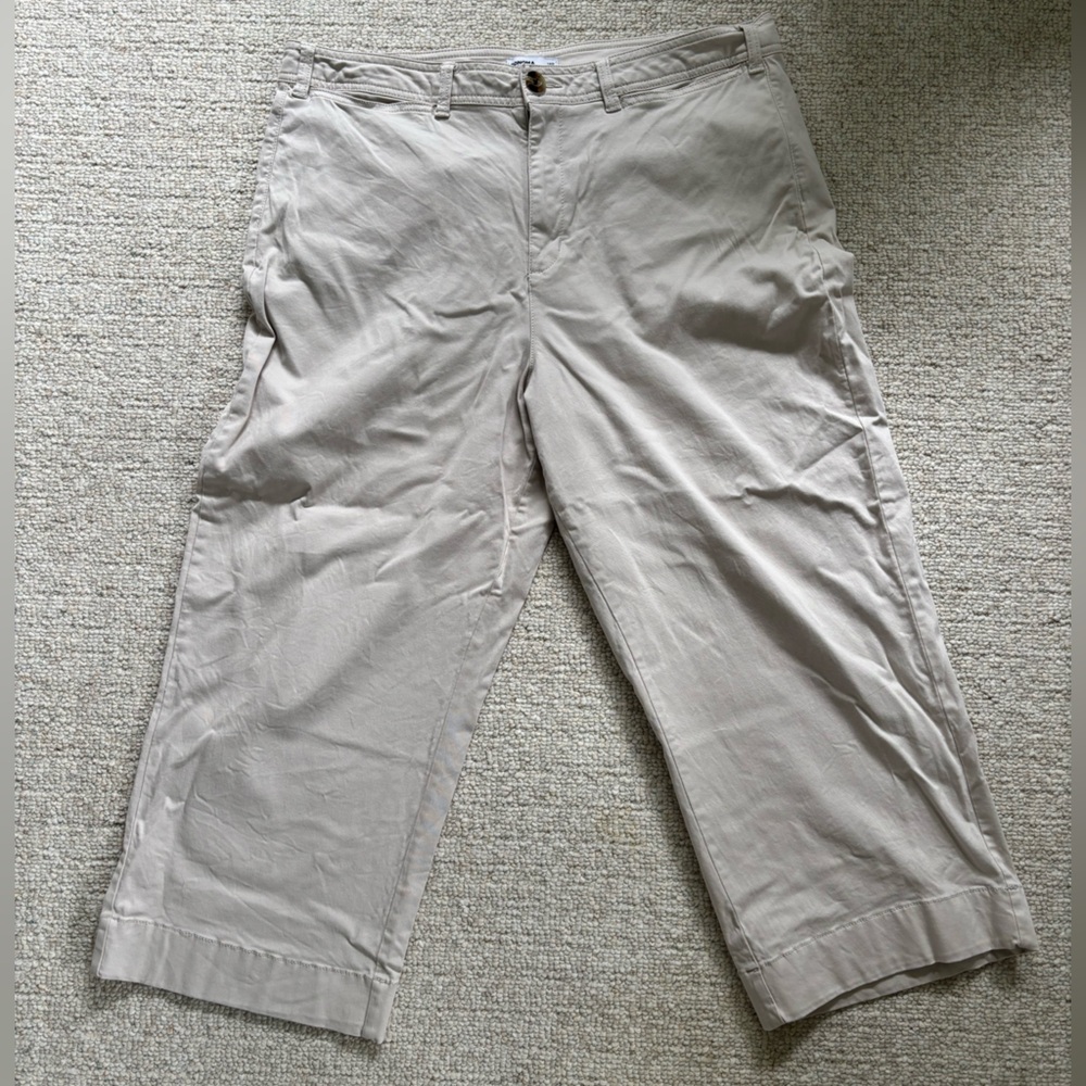 Sonoma Tan Capri Straight Leg Cotton
